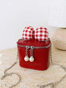 1pc This Stylish And Sweet Mini Bucket Bag With A Bow Is A Unique Design Suitable For Various Occasions. Versatile And Easy To Use, It'S Perfect For Outdoor Activities, Playtime, Commuting, And More, Making It A Perfect Gift For Teenagers. - Multicolor - View 9