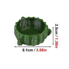 1pc Anti-Flip Small Pet Food Bowl, Leak-Proof PVC Food And Water Bowl, Decorative Pet Feeding Bowl Suitable For Hamsters, Rabbits And Guinea Pigs, Suitable For Cage Environment - View 9