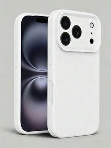 Ốp lưng điện thoại silicon lỏng chất lượng cao dành cho iPhone 17 Pro Max, 17 Pro, 17 Air, 17, 16, 15, 14, 13, 12, 11 Pro Max Plus, cảm giác mềm mại, thân thiện với da, chống sốc và bảo vệ điện thoại. - trắng tinh khiết - Xem 2