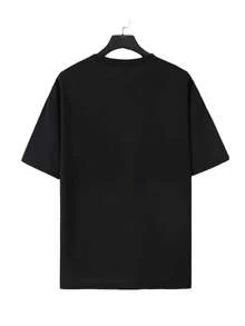 - Unisex Summer Oversized T-Shirt With Jumping Horse Print, Loose And Comfortable - White - View 5