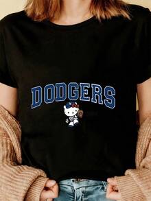 Women T-Shirts - 黑色 - 查看 3