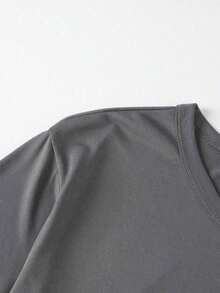 2 piezas de pijama de verano para hombre, de manga corta y ligero - top de manga corta y pantalones cortos, conjunto de ropa informal de estar en casa de manga corta para hombres - Café integral - Ver 7