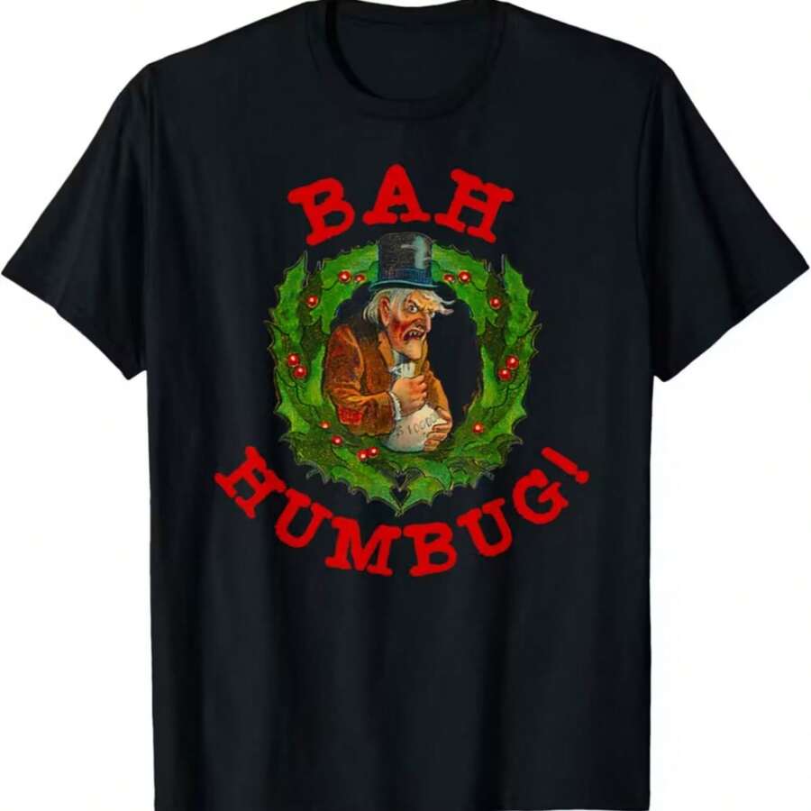 Printed T-Shirt For Men And Women - 黑色 - 查看 1