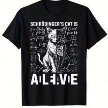 Printed T-Shirt For Men And Women - Hitam - View 1