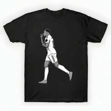 Kylian Mbappe Black and White Version T-Shirt unisex de la de algodón puro de alta densidad de 220 g. C-AmiS-eta uniS-ex 100 % aL-Godón de - Tejido de alta densidad. Apta para todo tipo de perS-onas, ya sean mujeres o hombres. Tejido duradero de alta C-Alidad apto para todas las estaciones, suave al tacto pero duradero. Tops transpirables. Conjuntos de otoño para mujer. Conjuntos de vaC-Aciones para mujer. Disfraz de Halloween para mujer. - Negro - Ver 6