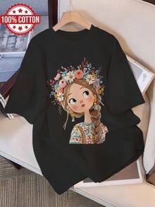 Women T-Shirts - Black - View 6