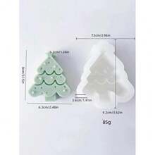 1pc Christmas Series Christmas Tree Scented Candle Silicone Mold - P - 查看 2