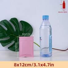 50/100個可重複密封鋁箔袋，啞光彩色紅色Mylar袋，附平面拉鍊鎖，適用於食品儲存袋、糖果餅乾零食、口紅、珠飾、零售包裝、情人節節日婚禮派對禮品用品 - 彩色 - 查看 45