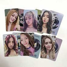 6 piezas Tarjetas fotográficas de doble cara de la serie de álbumes de grupos de chicas, tarjetas de colección de fans, regalos para fans - Multicolor - Ver 5