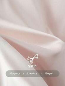 Blusa de satén elegante, blusa de manga corta, blusa de cuello en V, blusa de uso diario - Rosa - Ver 4