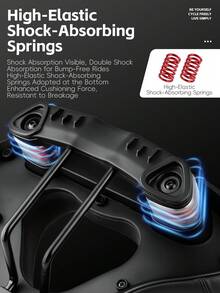 Cojín de asiento trasero de bicicleta WEST BIKING, diseño hueco, extra ancho y cómodo, impermeable, con doble amortiguación, asiento suave y grueso, adecuado para bicicleta de montaña, bicicleta de carretera, bicicleta eléctrica - Multicolor - Ver 6