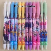 Idol Group 12Pcs Hot Erasable Click Gel Pens, Cartoon Print Student Writing Pens, Daily Office & School Stationery, Random Style - Multicolor - View 5