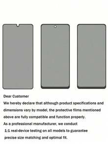 XINHONGYU 适用于三星 Galaxy A56 的 4 片装隐私屏幕保护膜，磨砂陶瓷隐私膜，柔性 TPU 隐私屏幕保护膜，非玻璃隐私陶瓷保护膜，适用于 Galaxy A17 A16 A15 A14 A13 A12 A26 A25 A24 A23 A22 A36 A35 A34 A33 A32 A56 A55 A54 A53 A52 A07 A06 A05 A05S A04 A03 系列 [不支持指纹解锁]，易于安装，兼容手机壳 - 4pcs - 查看 7