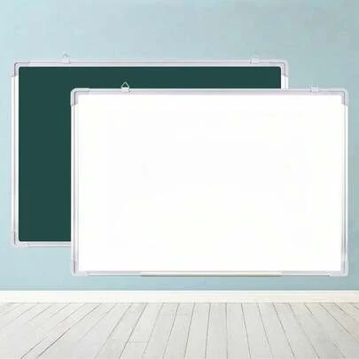 Wielofunkcyjna magnetyczna tablica ścienna do montażu na ścianie, trwała, z drewniano-aluminiową ramą, wielorozmiarowa, łatwa w czyszczeniu, trwała, do użytku domowego, biurowego, szkolnego, konferencyjnego, klasowego