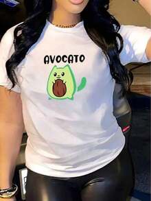 Women's Casual Short Sleeve T-Shirt, 1 Piece, 100% Heavy Cotton - Comfortable Crew Neck, Soft And Adorable T-Shirts - High Quality - 白色 - 查看 3