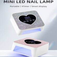 LIMEGIRL SUN BM-25 Bling Rhinestone Plug-In Nail Lamp - UV LED Gel Dryer With Heart-Shaped LCD Display & 4 Timers, Cute Design, Ideal Christmas/Birthday Gift For Girls - Multicolor - View 7