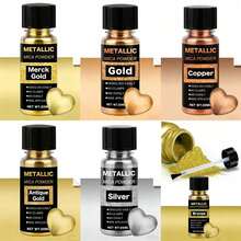 6pcs/1pc Metallic Mica Powder, Metallic Mica Powder In Bottle, Suitable For Making Epoxy Resin, Clay, Jewelry, Candles And Paints, Providing 20ml In 6 Color Options - Multicolor - View 10