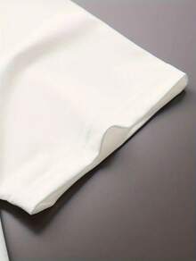 Camiseta de Mujer con Adornos de Pedrería, Adecuada para Uso Diario - Suave y Transpirable, de Poliéster, Cuello Redondo, Manga Corta, Blusa Compatible para Atuendos Casuales y para Usar en Capas, Lavable a Máquina, Camiseta Antideslizante - Blanco - Ver 6