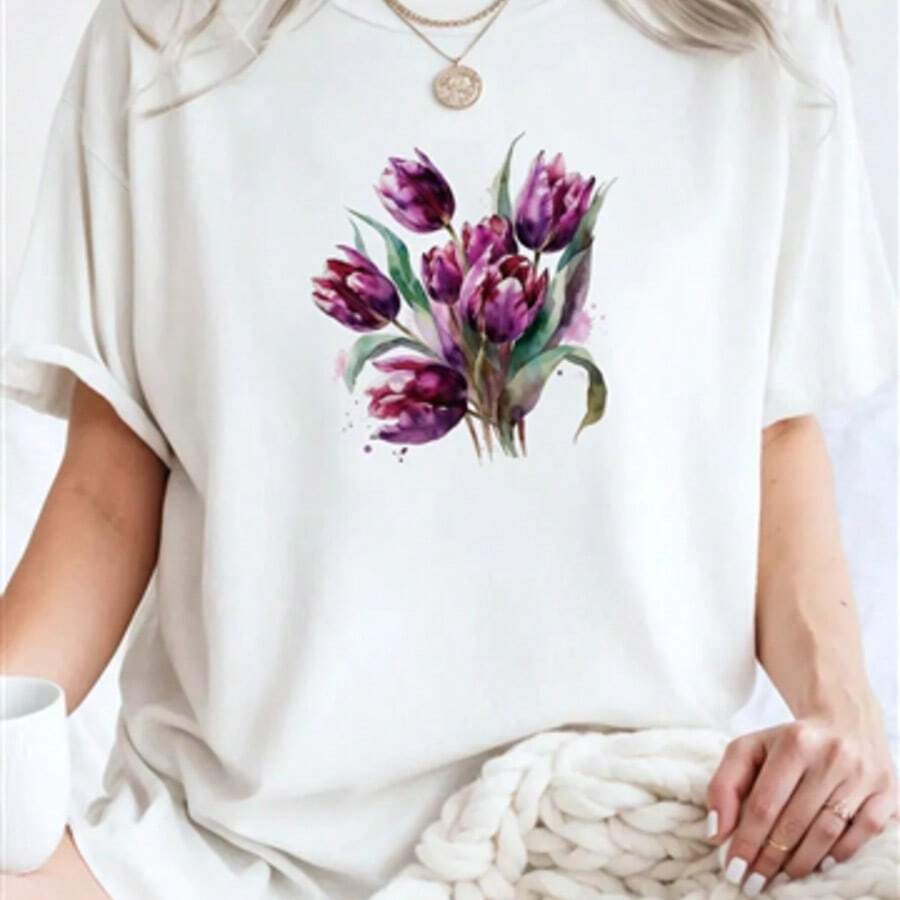 Camiseta para Mujer con Diseño de Oso Minimalista y Texto - Blanco - Ver 1
