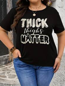 Plus Size, Plus Size T-Shirt - Negro - Ver 2
