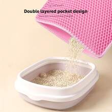 Large Double-Layer Anti-Slip Cat Litter Mat, Wear-Resistant Waterproof Anti-Slip Cat Litter Mat - 1pc - View 10
