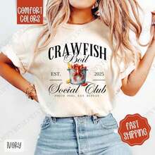 1 Piece Women's Casual Graphic T-Shirt With Crayfish Design In Ivory, Short Sleeve, Round Neck, Knit Fabric, 180g 100% Cotton - 白色 4 - 查看 6