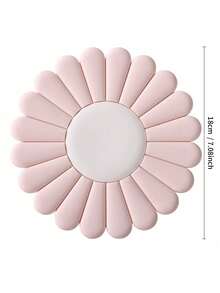 lovely flower 1pc Silicone Heat Resistant Mat, Non-Slip, Suitable For Kitchen Countertop, Ideal For Placing Hot Dishes. Modern Design, Can Hold Pots And Pans. Chic Daisy Pattern Silicone Placemat, Heat-Resistant And Easy To Clean, Can Also Be Used As Coaster And Trivet. - View 11