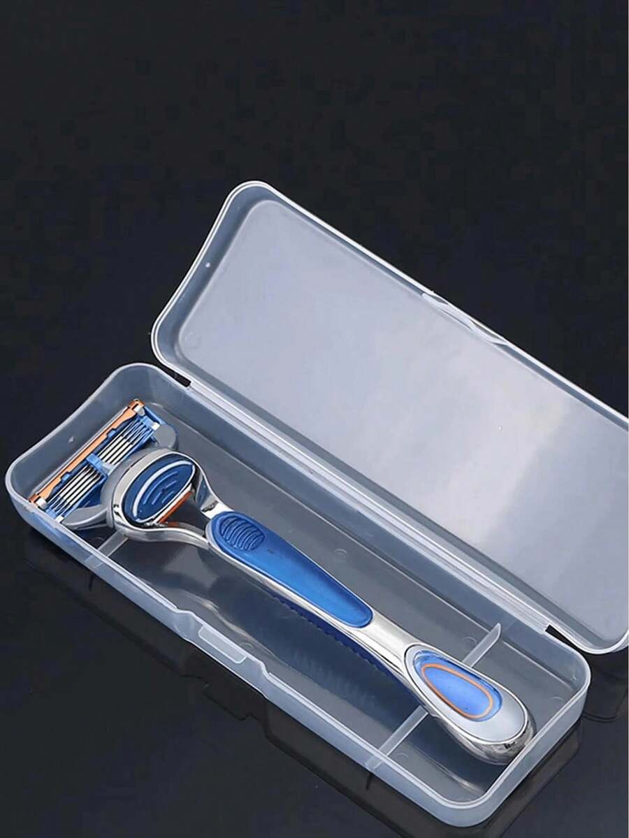 Portable Razor Storage Box Disposable Shaving Razor Case Unisex Shaver Organizer Suitable For Beach Summer Vacation Back To School Travel Halloween Christmas Father's Day Gift Party Favor Home Bathroom Living Room Essential Accessory