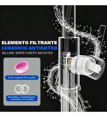 Grifo Mezclador De Cocina Monomando Extraíble De Acero Inox - Negro - Ver 6