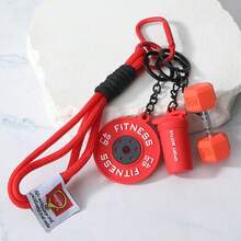 1 buah Gantungan Kunci Seri Kebugaran Mini DIY Kreatif, Liontin Dumbbell Kecil Berkualitas Tinggi yang Dapat Dilepas, Dekorasi Tas Ransel Pasangan - MultiWarna - View 17