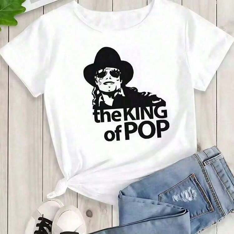 1 pieza Camiseta con estampado gráfico de , estilo Harajuku Rock, moda casual, manga corta, cuello redondo, para mujer 2026, camisetas de verano con estampados bonitos - Estilo callejero vintage, unisex, holgada, de algodón, manga corta, cuello redondo - Camisetas casuales de talla grande para verano, camisetas blancas con estampados para mujer, conjuntos para vacaciones tropicales, conjuntos para vacaciones de mujer, atuendo para conciertos de mujer, atuendo para el 4 de julio de mujer. Blusas para dama y hombre, playeras oversize, blusas frescas para el calor, envío nacional. - Blanco - Añade 8