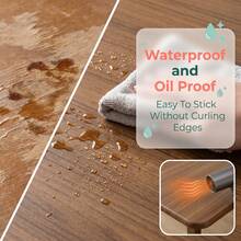 1Roll Real Teak Look, Zero Worry. Waterproof & Tough, A DIY Breeze. - Teak - View 4