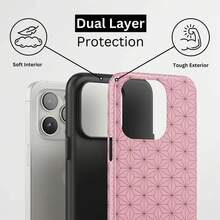[24h Versand aus DE]Apple 17 16 promax Anime Handyhülle Rosa Geometrische Haori Handyhülle Für iPhone 16 15 14 13 12 Pro Max 8 Plus X  Galaxy S24 S23 S22 Ultra  Pixel  23 24 25 26 Ultra Galaxy - Mattierte Oberfläche - Übersicht 5