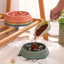 Bát ăn chậm chống sặc cho chó, bát ăn xếp hình chống trượt dành cho thú cưng giống nhỏ/trung bình. - 450ml - Xem 6
