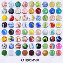 30/60/100pcs 1.6cm Colorful Transparent Glass Beads, Bouncy Marbles - Multicolor - View 10