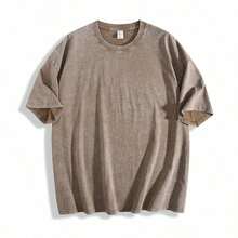 Letter Print T-Shirts For Women, Oversized Graphic Tees For Women And Teens, Y2k Short Sleeve Floral Print Graphic Tees, Aesthetic Summer T-Shirts, Cute And Preppy Women's Clothing For Vacation, Days Off, Everyday Casual Fashion And Versatility. - 棕色 - 查看 2