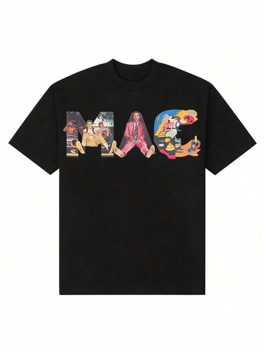 Camiseta de Cuello Redondo con Estampado de Verano 2026, Camiseta Vintage de Rapero con Collage de Retratos, Camiseta Musical Vintage de los 90, Manga Corta Unisex, Ropa Superior para Hombres y Mujeres, Moda de Global, Ropa de Verano de Algodón Puro, Camiseta para Hombres y Mujeres, Camiseta Gráfica, Ropa Urbana, Camiseta Divertida - Negro - Ver 1