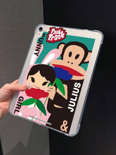  Ốp lưng máy tính bảng trong suốt chính hãng Paul Frank, họa tiết khỉ, thỏ hoạt hình, chữ cái, phù hợp với các dòng máy Air2, 9.7 inch 2018, Air 10.5 inch 2019, Pro 11 inch 2020, Pro 12.9 inch 2018, Air 10.9 inch 2020. Lý tưởng làm quà tặng ngày lễ, khi đi làm và bảo vệ máy khỏi rơi vỡ một cách thời trang.
