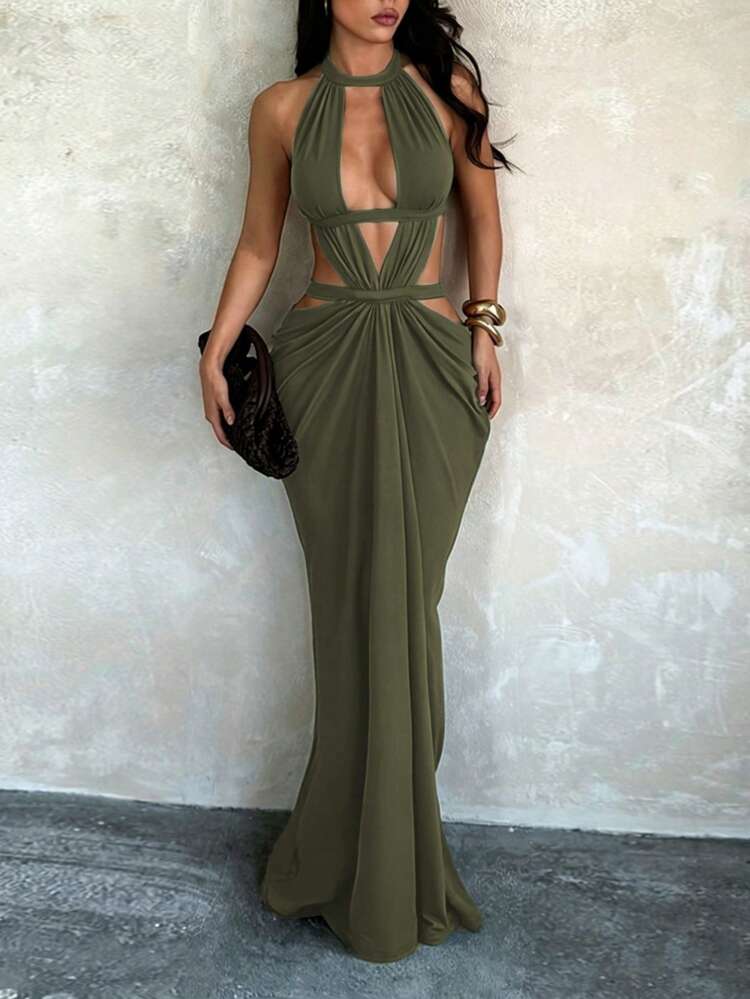 sexy dark green dress Emerald Green Prom Dresses Long Formal Evening Dresses Sexy High Slit   Siaoryne