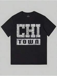 Camisetas Casuales Unisex Premium Bonitas 313 Detroit Urban Print Camiseta de Manga Corta de Algodón para Hombre 190gsm - NEGRO 3 - Ver 6