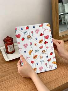 1 chiếc ốp lưng máy tính bảng bằng acrylic trong suốt họa tiết bướm và trái cây, có khe cắm bút, mặt lưng acrylic trong suốt cao cấp chống cong vênh, chống trầy xước, chống rơi vỡ, chân đế điều chỉnh 8 góc, nam châm/tự động bật/tắt màn hình, tươi mới/thanh lịch/dễ thương/vui nhộn/sáng tạo/cá tính. - Nhiều màu - Xem 5