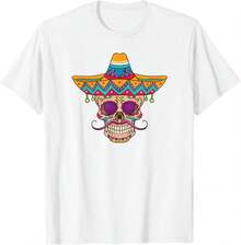 Camisetas estampadas de modaSugar Skull Dia De Los Muertos Day of the dead costume T-Shirt,Conjuntos familiares a juego, camisetas divertidas para mujer en español, camisetas para niños y niñas, camisetas del Mundial 2026, camisetas de dibujos animados/anime, camisetas con estampado de gatitos. - Blanco - Ver 7