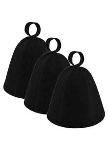 1/2/3 Pieces Of Woolen Sauna Bath Caps. Fashionable And Simple Solid Color Absorbent Hair-Drying Caps For Hot Spring Bathrooms And Saunas. - Multicolor - View 20