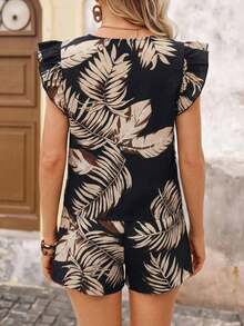Conjunto de dos piezas para vacaciones de mujer - Negro - Ver 2