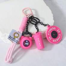 1 buah Gantungan Kunci Seri Kebugaran Mini DIY Kreatif, Liontin Dumbbell Kecil Berkualitas Tinggi yang Dapat Dilepas, Dekorasi Tas Ransel Pasangan - MultiWarna - View 13