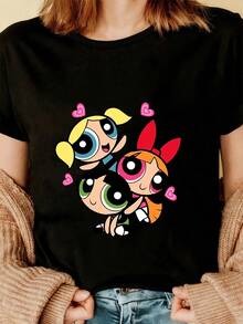 Women T-Shirts - Black - View 3