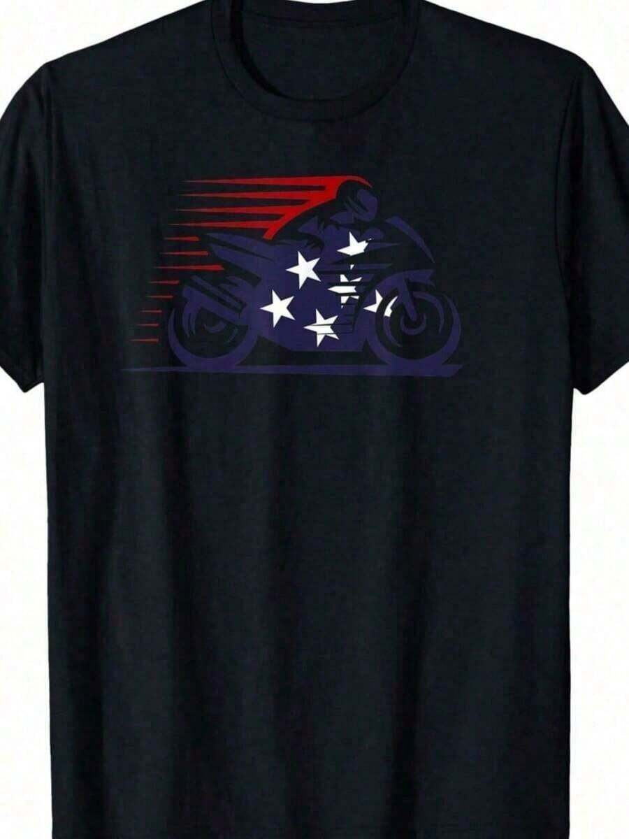 1 Piece Ben Drankin Funny T-Shirt For The 4th Of July, Humorous, Patriotic, Memorial Day, 100% Cotton, 180g, JPG - 2 - 查看 1
