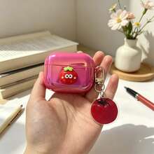 Funda protectora con lazo compatible con auriculares inalámbricos Apple/Bluetooth, con protección anti-arañazos y anti-caídas - Rosa Fucsia - Ver 7