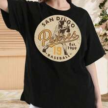 Camisetas Casuales Unisex Premium Bonitas para Mujer - Camiseta de Tony Gwynn de los San Diego Padres - Regalo para Fanáticos del Béisbol (1) - Negro 2 - Ver 6