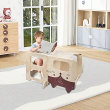 Rutschfeste Lernstühle, Kinderhocker,Mit Maltafel,Für 2bis 6Jährige - Fuchs - Übersicht 6